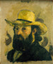 Autoportret w kapeluszu słomkowym - Paul Cézanne — widok dzieła