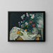 Martwa natura z kwiatami i owocami - Paul Cézanne — oprawiony obraz na ścianie