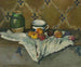 Martwa natura z dzbankiem, filiżanką i jabłkami - Paul Cézanne — widok dzieła