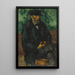 Le jardinier Vallier - Paul Cézanne — oprawiony obraz na ścianie