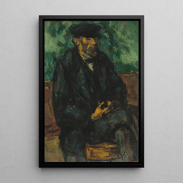 Le jardinier Vallier - Paul Cézanne — oprawiony obraz na ścianie