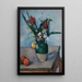 Le vase de tulipes - Paul Cézanne — oprawiony obraz na ścianie