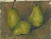 Trzy gruszki - Paul Cézanne — widok dzieła