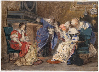 Kobiety w wnętrzu - Paul Delaroche — widok dzieła