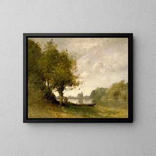 Paul Dsir Trouillebert - A Pond near Nangis.webp