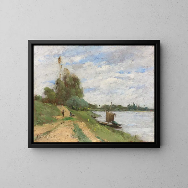 Le Bateau à Voiles - Paul Désiré Trouillebert — oprawiony obraz na ścianie