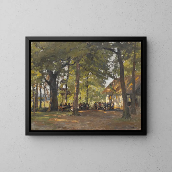 Une taverne dans la forêt - Paul Eduard Crodel — oprawiony obraz na ścianie