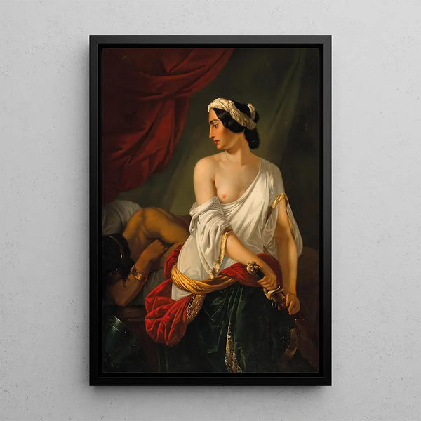 Judith i Holofernes - Paul Emil Jacobs — oprawiony obraz na ścianie