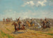 Le marszałek Augereau po kierowaniu dywizją Heudelet rozstawia swoją artylerię na plateau Landgrafenberg podczas bitwy pod Iena 14 października 1806 roku - Paul Émile Léon Perboyre — widok dzieła