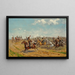 Le marszałek Augereau po kierowaniu dywizją Heudelet rozstawia swoją artylerię na plateau Landgrafenberg podczas bitwy pod Iena 14 października 1806 roku - Paul Émile Léon Perboyre — oprawiony obraz na ścianie