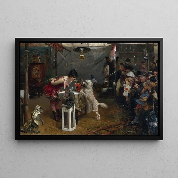 Tour de Foire - Paul Friedrich Meyerheim — oprawiony obraz na ścianie