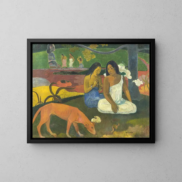 Radość z Arearei - Paul Gauguin — oprawiony obraz na ścianie