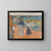 Scena plażowa - Paul Gauguin — oprawiony obraz na ścianie