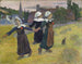 Dziewczyny bretońskie tańczące w Pont-Aven - Paul Gauguin — widok dzieła