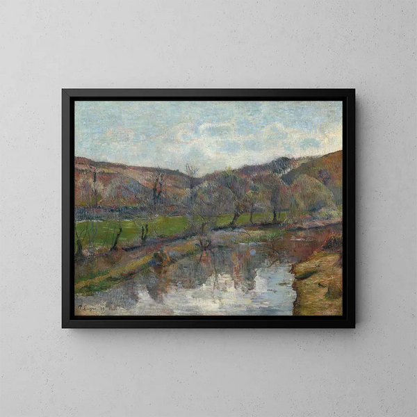 pejzażu Bretanii - Paul Gauguin — oprawiony obraz na ścianie