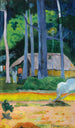 Chata pod drzewami - Paul Gauguin — widok dzieła