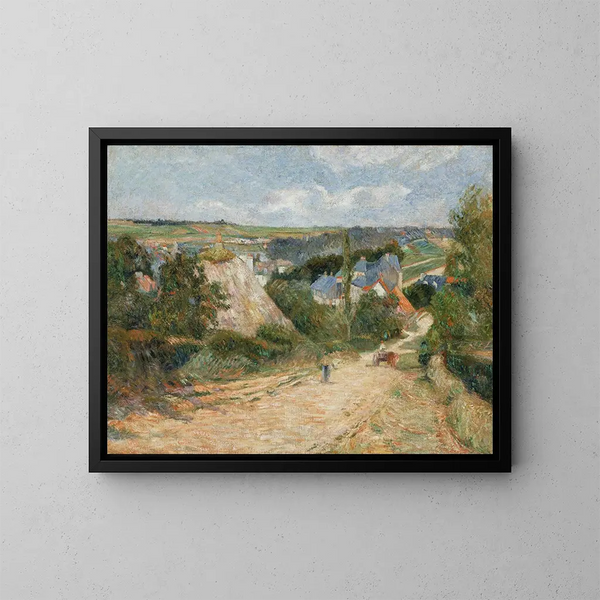 Wejście do wioski Osny - Paul Gauguin — oprawiony obraz na ścianie