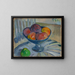 Talerz owoców na krześle ogrodowym - Paul Gauguin — oprawiony obraz na ścianie