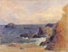 La Côte rocheuse ou Rochers au bord de la mer - Paul Gauguin — widok dzieła