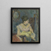 Madame Mette Gauguin w sukni wieczorowej - Paul Gauguin — oprawiony obraz na ścianie
