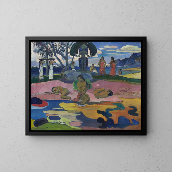 Le jour des dieux - Paul Gauguin — oprawiony obraz na ścianie