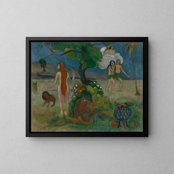 Utracony raj - Paul Gauguin — oprawiony obraz na ścianie