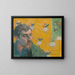 Autoportret z portretem Bernarda "Les Misérables" - Paul Gauguin — oprawiony obraz na ścianie