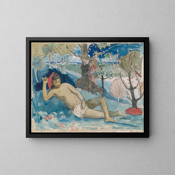 Kobieta dzika - Paul Gauguin — oprawiony obraz na ścianie