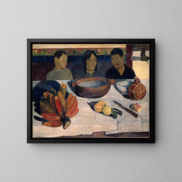 Le Repas aussi appelé Bananes - Paul Gauguin — oprawiony obraz na ścianie