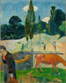 Czerwone krowy - Paul Gauguin — widok dzieła