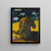Kobieta na plaży Kobieta na plaży - Paul Gauguin — oprawiony obraz na ścianie