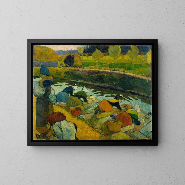 Les laveuses - Paul Gauguin — oprawiony obraz na ścianie