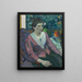 Kobieta przed martwą naturą Cézanne - Paul Gauguin — oprawiony obraz na ścianie