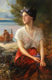 La jolie pêcheuse - Paul Hermann Wagner — widok dzieła