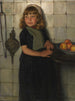 Dziewczyna z jabłkami - Paul Hoecker — widok dzieła