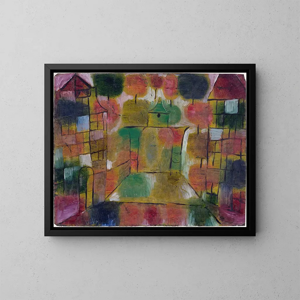 Drzewo i architektura: rytmy - Paul Klee — oprawiony obraz na ścianie