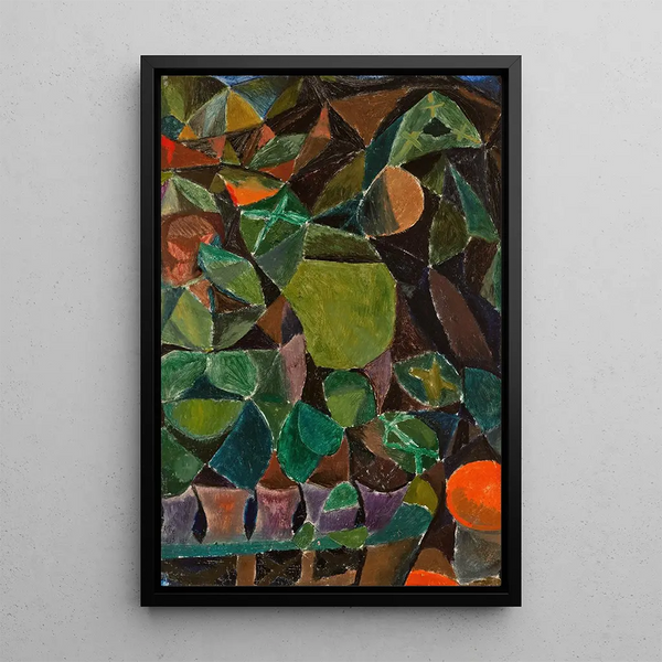 Passerelle fleurie - Paul Klee — oprawiony obraz na ścianie