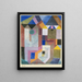 architektury kolorowej - Paul Klee — oprawiony obraz na ścianie