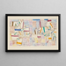 Côte de Provence 7 - Paul Klee — oprawiony obraz na ścianie