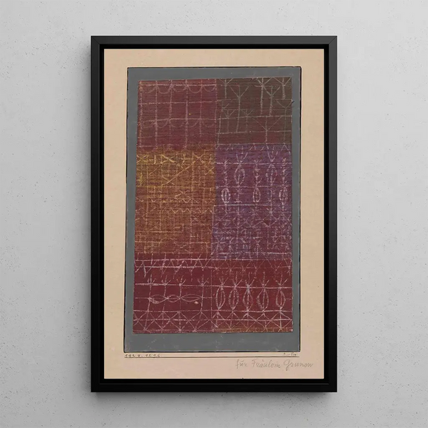 Kurtyna - Paul Klee — oprawiony obraz na ścianie