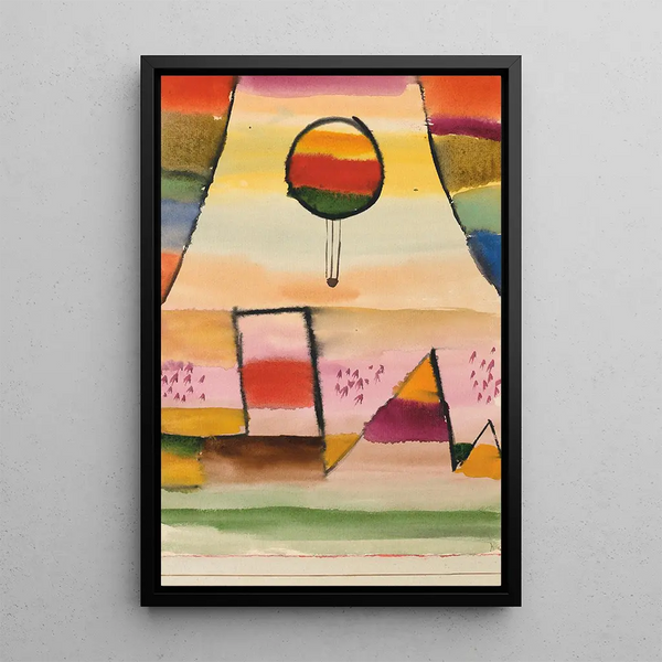 Le ballon à la fenêtre - Paul Klee — oprawiony obraz na ścianie