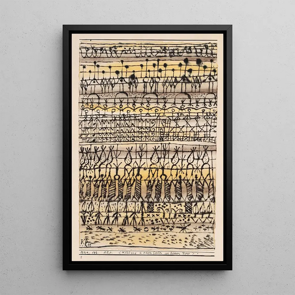 ERA Orzeźwiający w ogrodzie strefy gorącej - Paul Klee — oprawiony obraz na ścianie
