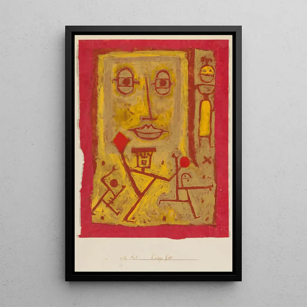 Bóg Wojny - Paul Klee — oprawiony obraz na ścianie