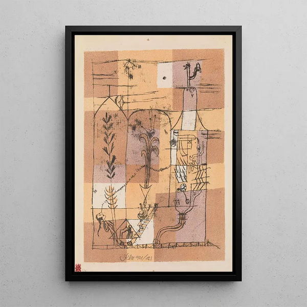 scena Hoffmannowska - Paul Klee — oprawiony obraz na ścianie