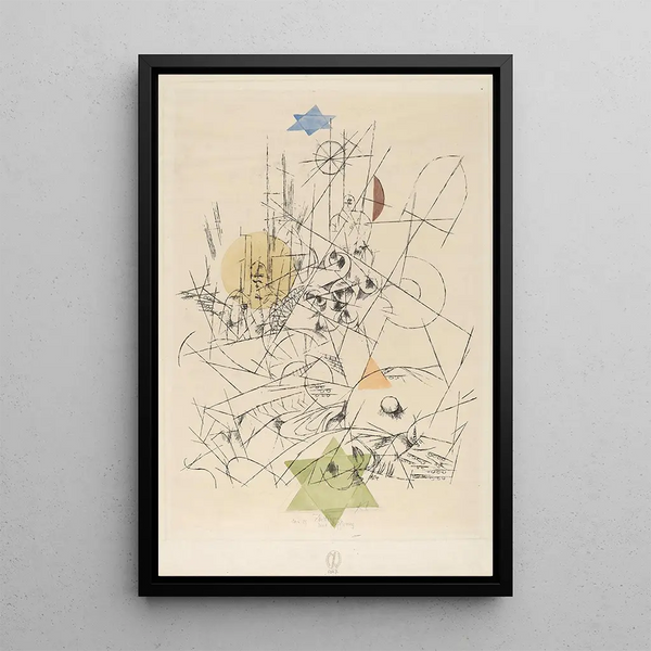 Nadzieja i Zniszczenie - Paul Klee — oprawiony obraz na ścianie