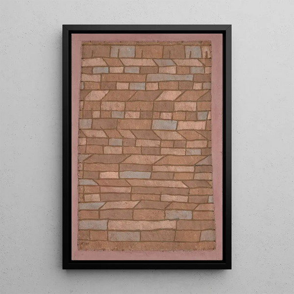 Hutte - Paul Klee — oprawiony obraz na ścianie