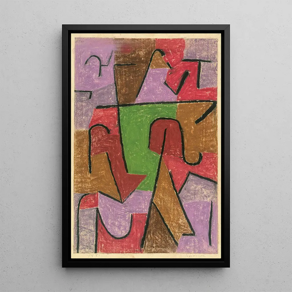 Indyjski - Paul Klee — oprawiony obraz na ścianie