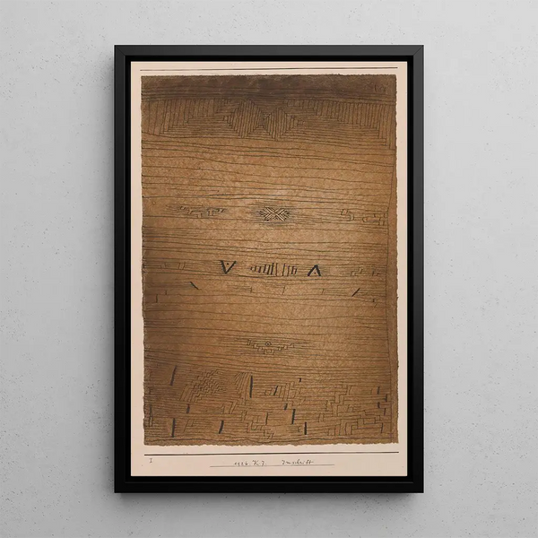 Inscription - Paul Klee — oprawiony obraz na ścianie
