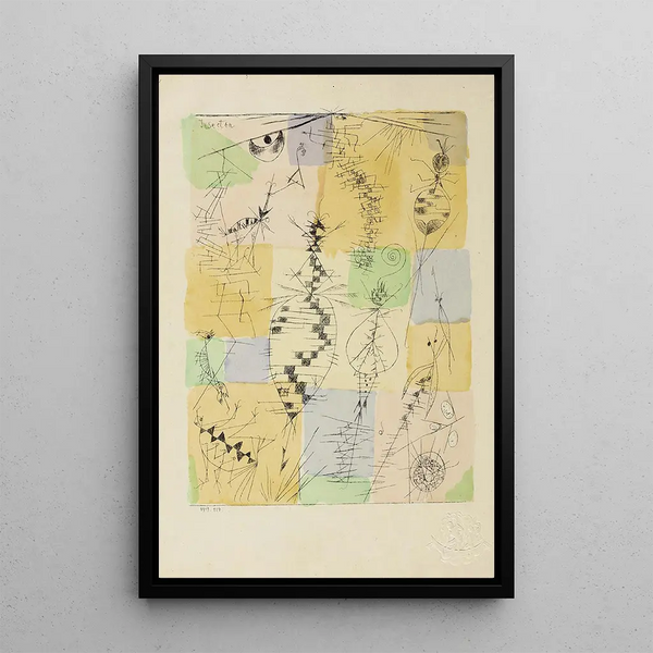 Insekty - Paul Klee — oprawiony obraz na ścianie