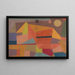 wesołego krajobrazu górskiego - Paul Klee — oprawiony obraz na ścianie